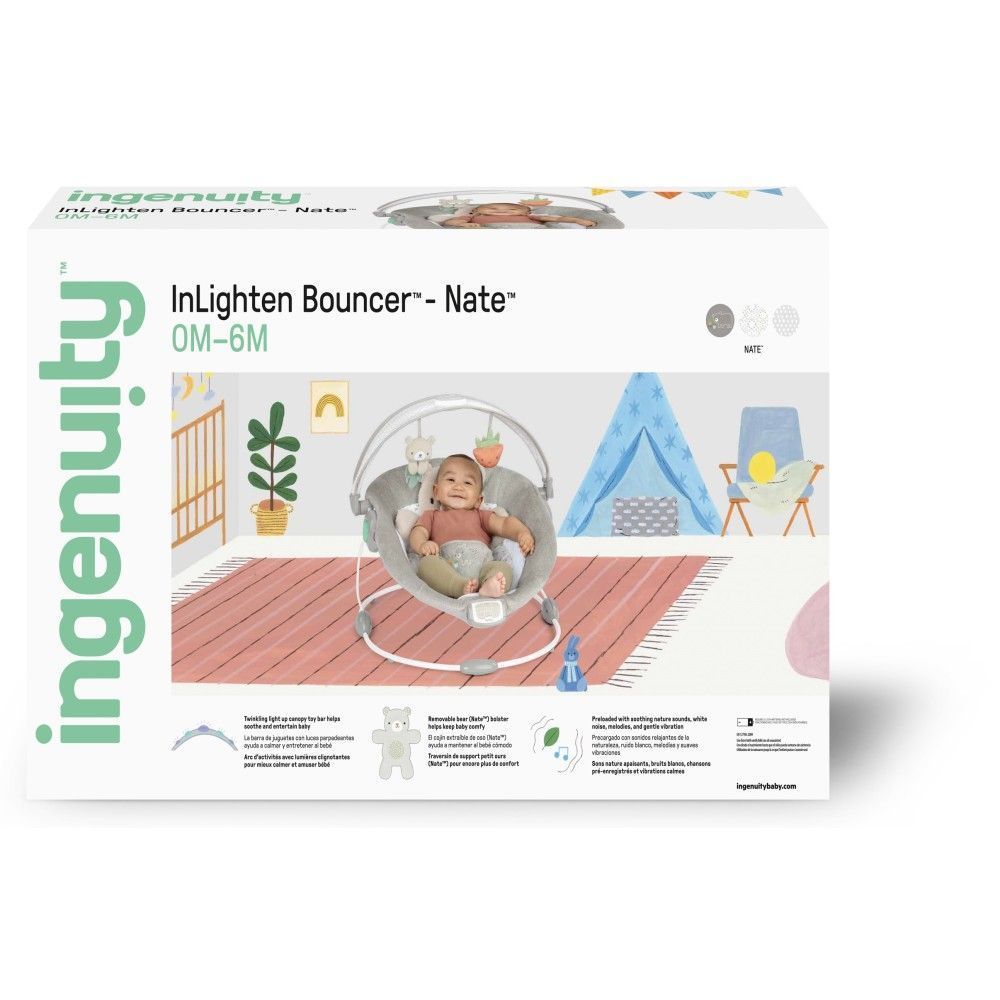 Шезлонг Ingenuity InLighten Bouncer Nate
