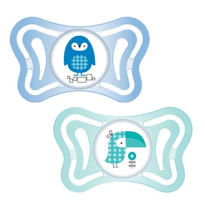 Пустушка Chicco Physio Light, силікон, 2-6 міс., 2 шт., Блакитний