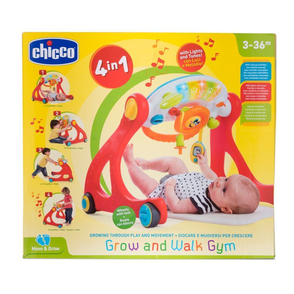 Игровой развивающий центр Chicco 4 в 1 Grow And Walk