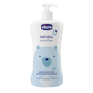 Ніжний гель для купання з алое та ромашкою Chicco Natural Sensation "Без сліз", Гель, 500 мл, Для тіла, "Natural Sensation"