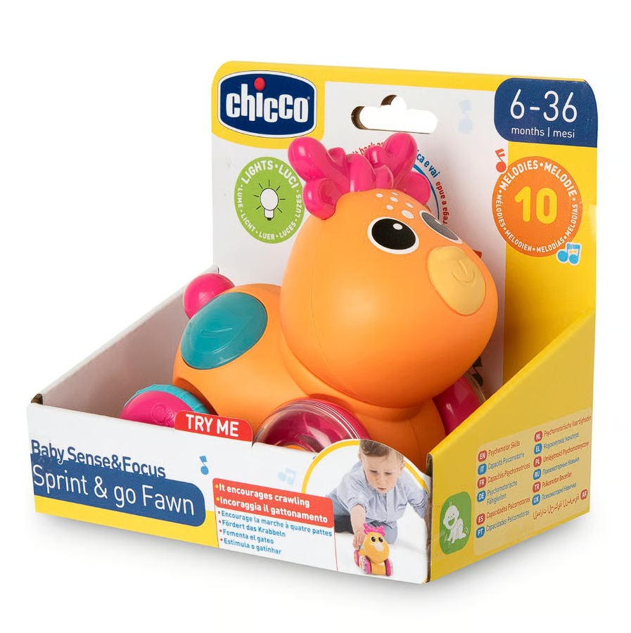 Музыкальная игрушка Chicco "Олененок Sprint&Go", от 6 - ти мес