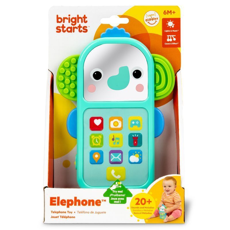 Музыкальная игрушка Bright Starts "Телефон Elephone", от 6 - ти мес
