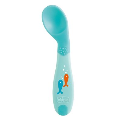 Ложка Chicco First Spoon, 8 m+, Голубой
