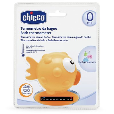 Термометр для ванной Chicco "Рыбка", Красный