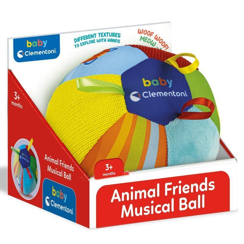 Мягкая музыкальная игрушка Clementoni "Animal Friends", от 3-х мес