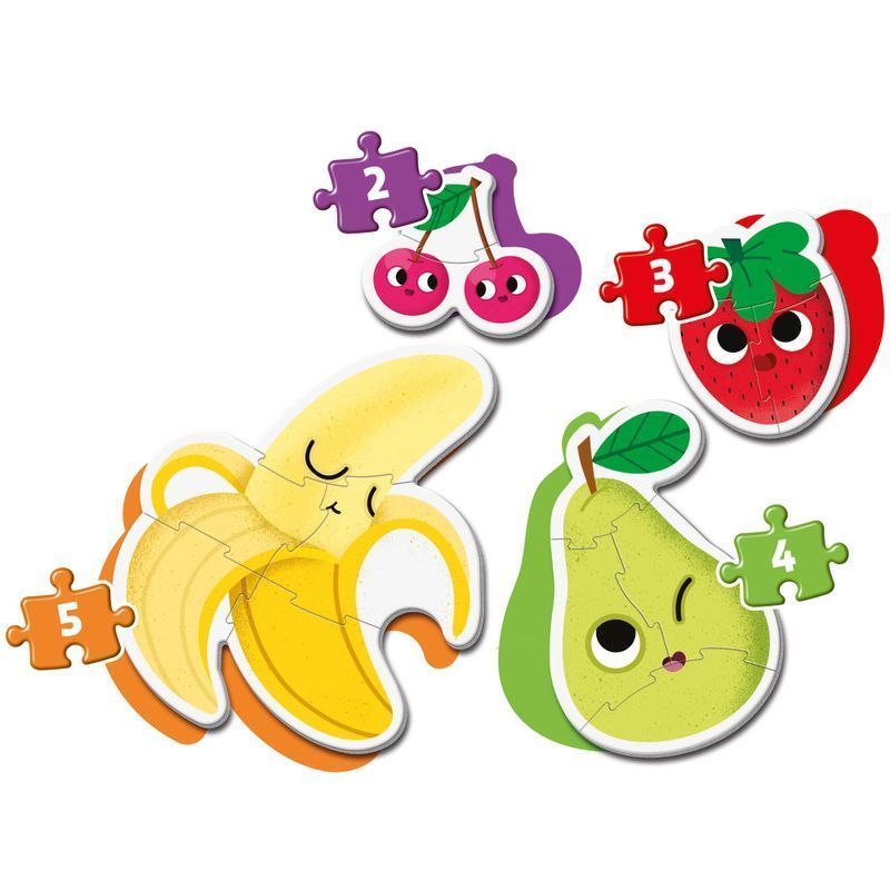 Пазл 4 в 1 Clementoni "Fruits", серия "My First Puzzles", от 2 - х лет