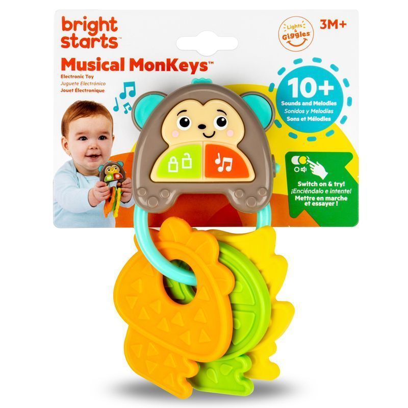 Музичне брязкальце Bright Starts "Musical MonKeys", від 3-х міс