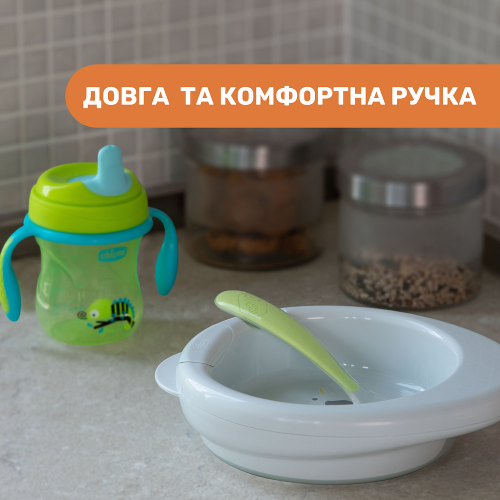 Ложка силиконовая Chicco, 6м+, 2 шт., Розовый