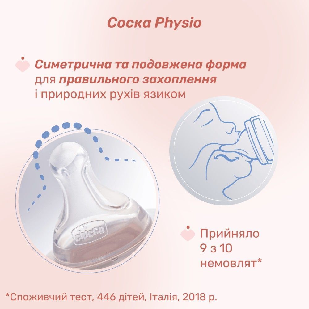 Бутылочка пластик Chicco PERFECT Easy, 330 мл, 4 м+, 330 мл
