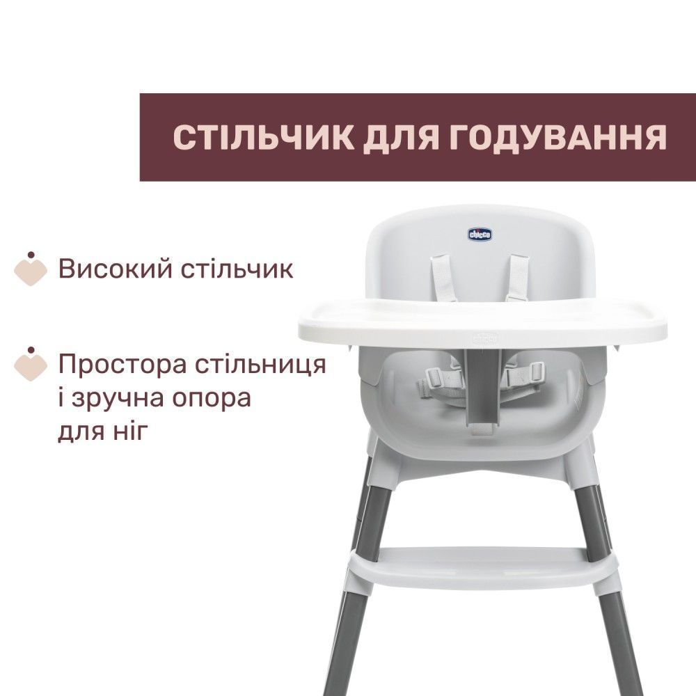 Стільчик для годування 3 в 1 Chicco Polly Zest
