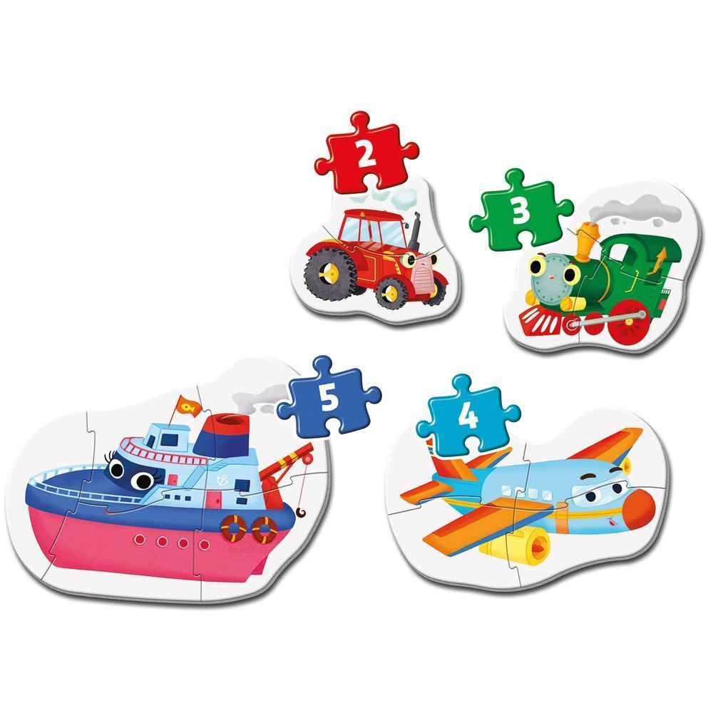 Пазл 4 в 1 Clementoni "Means of Transport", серия "My First Puzzles", от 2 - х лет