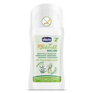 Ролик защитный от комаров Chicco Naturalz, 60 мл