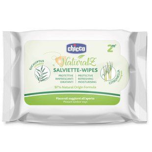 Салфетки защитные от комаров Chicco Naturalz, 20 шт