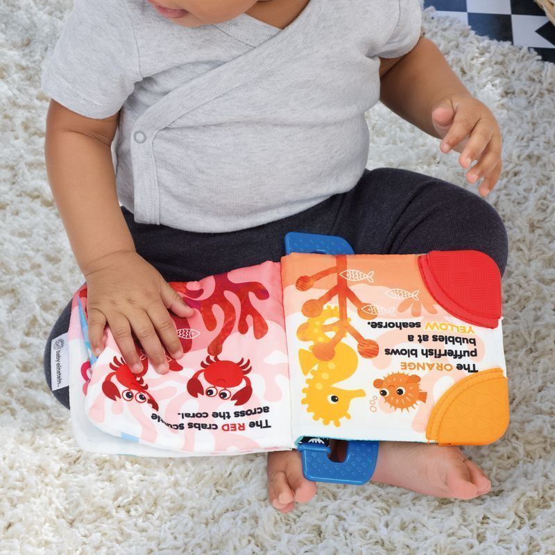 Книжка-гризунець Baby Einstein Shades of the Sea, з народження