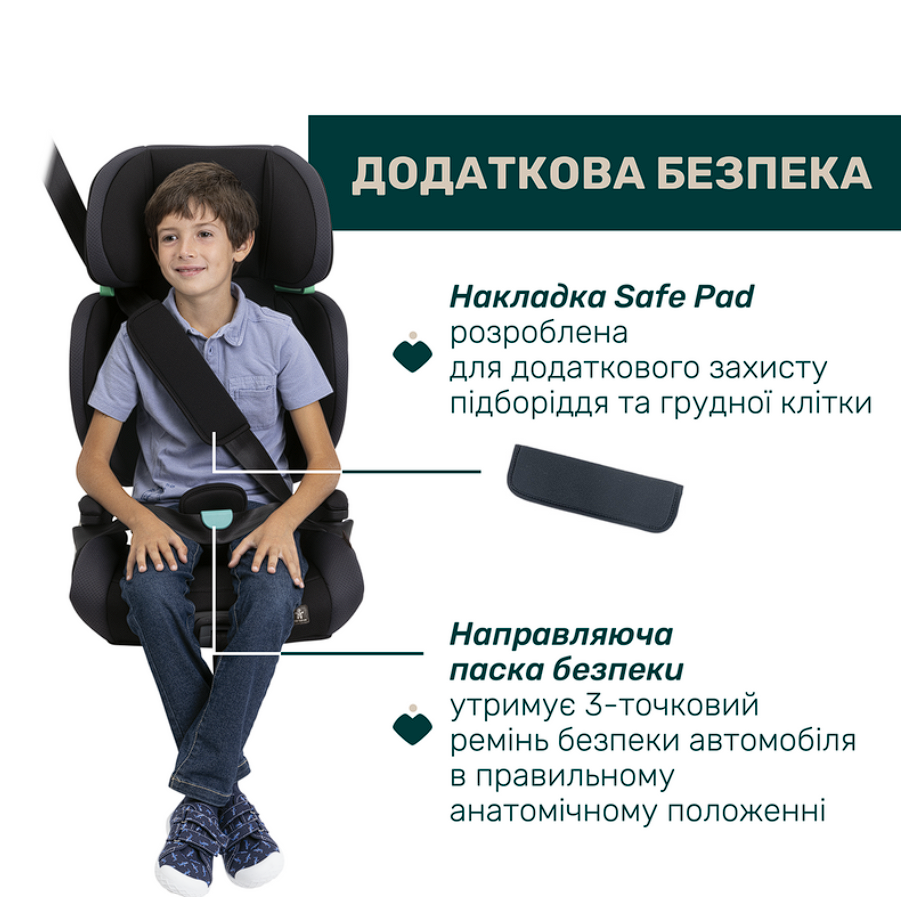 Автокресло Chicco Quizy i-Size, группа 2/3, черный
