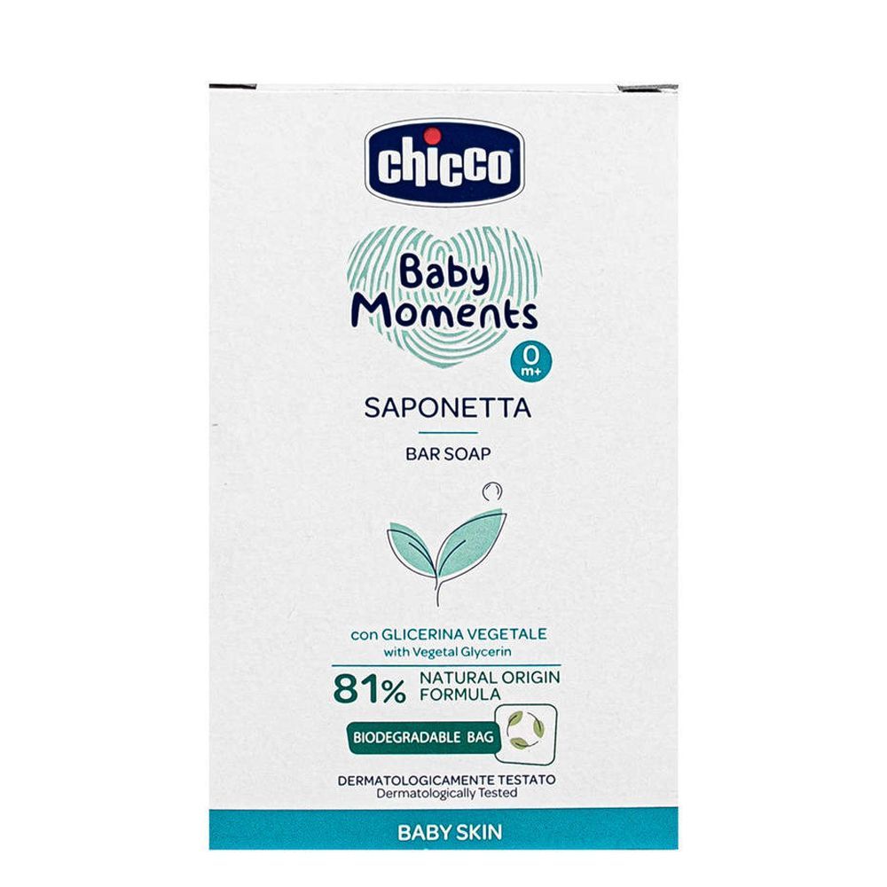 Мило Chicco Baby Moments "М'яка піна" з гліцерином, 100 г