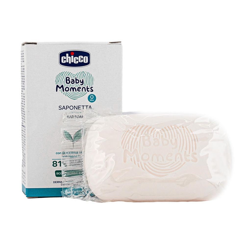 Мило Chicco Baby Moments "М'яка піна" з гліцерином, 100 г