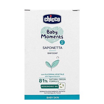 Мыло Chicco Baby Moments "Мягкая пена" с глицерином, 100 г
