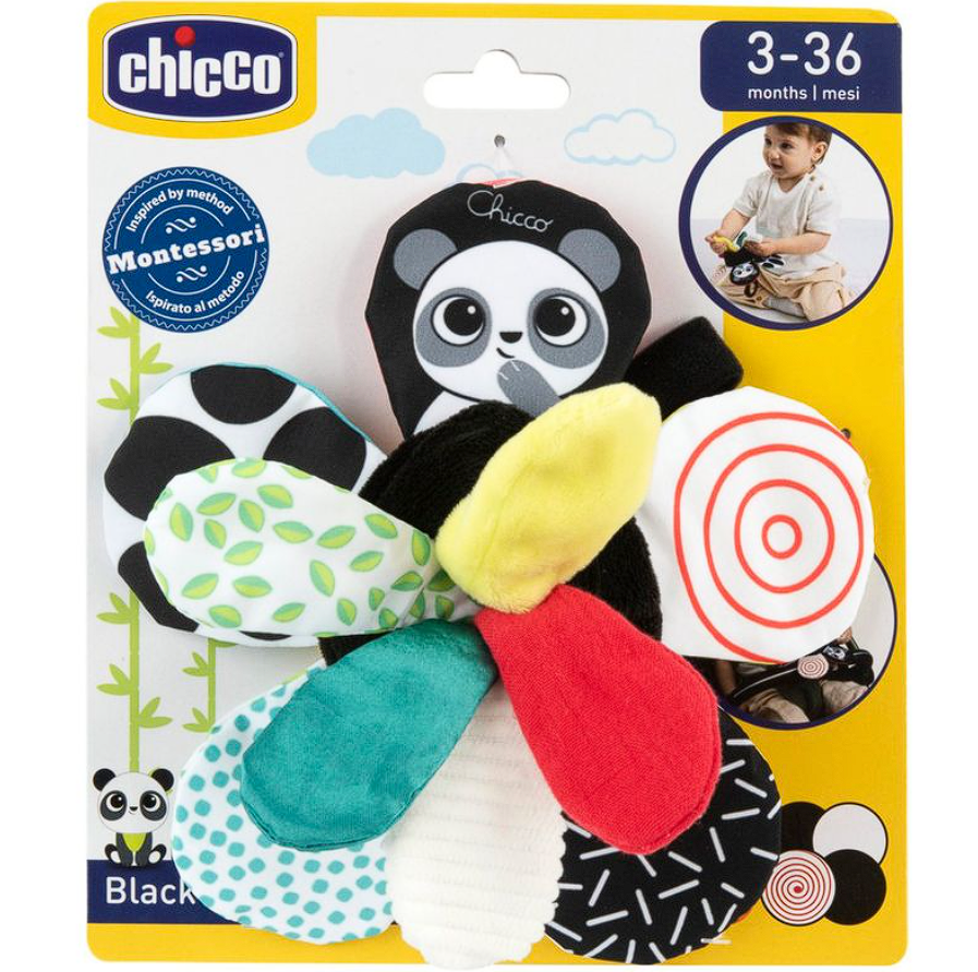 Мягкая развивающая игрушка Chicco "Черно-белый цветок", от 3-х мес