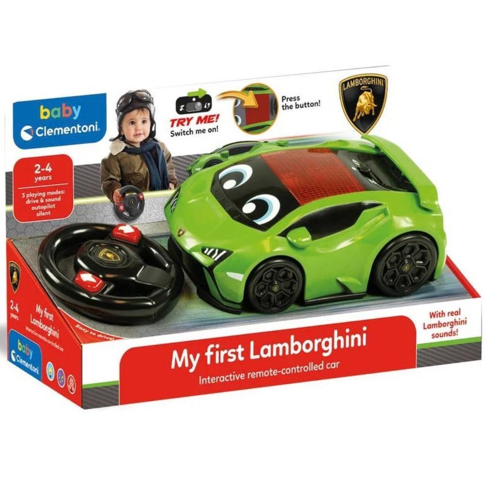 Машинка на радіоуправлінні Clementoni "My first Lamborghini", 2 роки