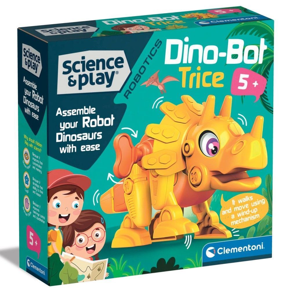 Робот-конструктор Clementoni "Dino Bot Triceratops", серія "Science & Play", 5 років