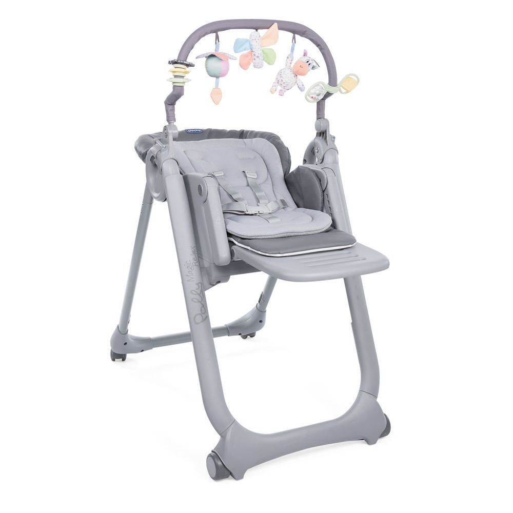 Стульчик для кормления Chicco "Polly Magic Relax New", серый