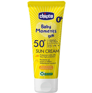 Крем сонцезахисний Chicco Baby Moments SUN, SPF 50+, 75 мл