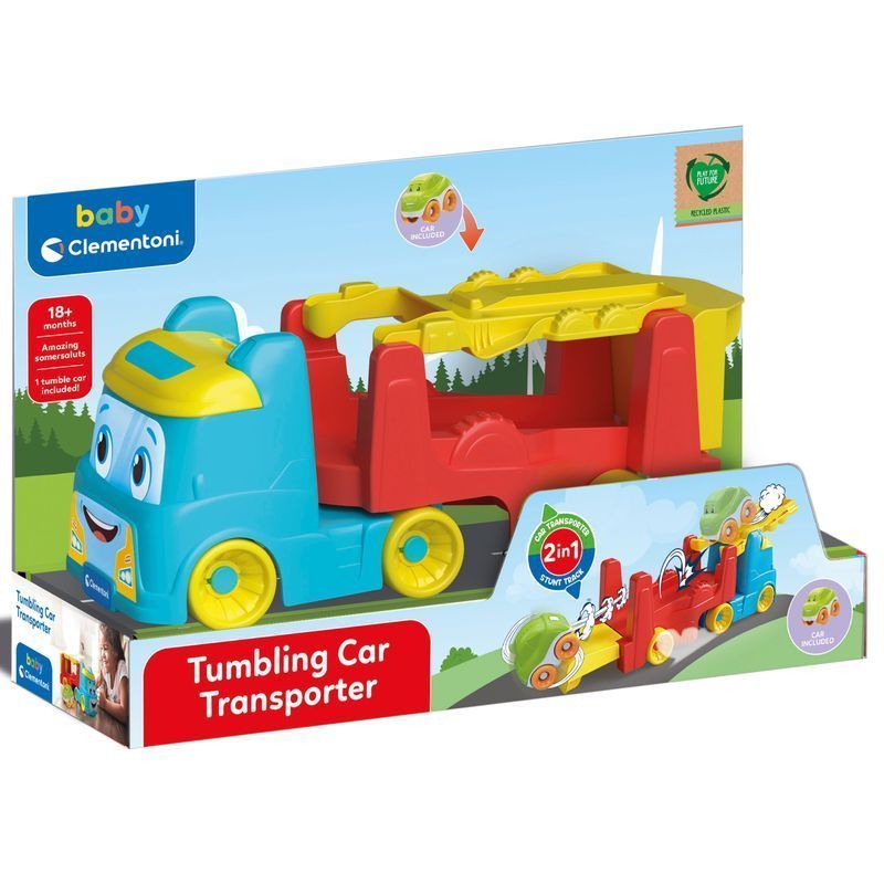 Машинка Clementoni "Tumbling Car Transporter", 18+ міс